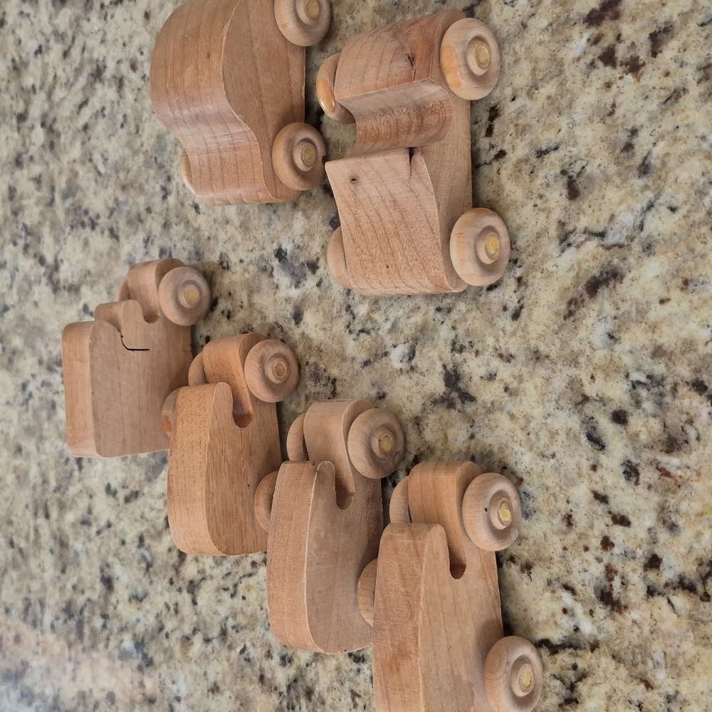 Wooden Toy Car Set for Kids